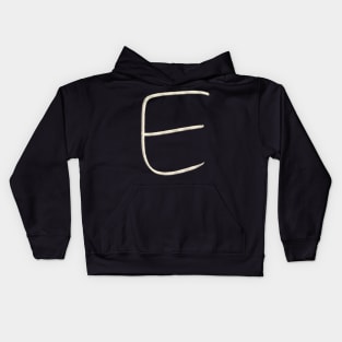 Hand Drawn Letter E Kids Hoodie